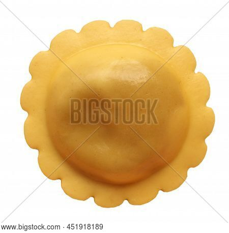 Ravioli Agnolotti Pasta Food Isolated Over White
