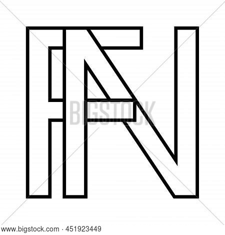 Logo Sign, Fn Nf Icon, Nft Fn Interlaced Letters F N