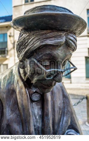 Brussels, Belgium - August 21, 2013: Street Sculpture 