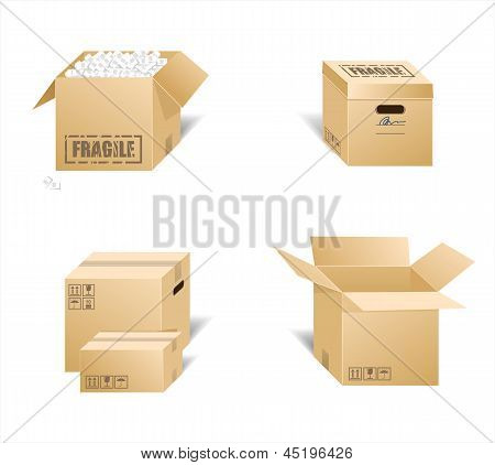 Cardboard boxes