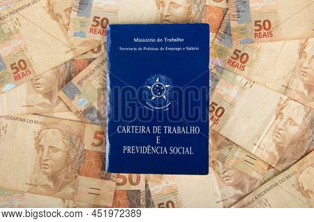 Brazilian Document Work And Social Security (carteira De Trabalho E Previdencia Social) With Brazili