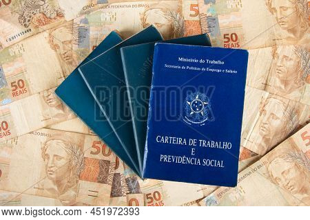 Brazilian Document Work And Social Security (carteira De Trabalho E Previdencia Social) With Brazili