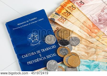 Brazilian Document Work And Social Security (carteira De Trabalho E Previdencia Social) With Brazili
