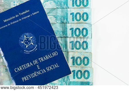 Brazilian Document Work And Social Security (carteira De Trabalho E Previdencia Social) With Brazili