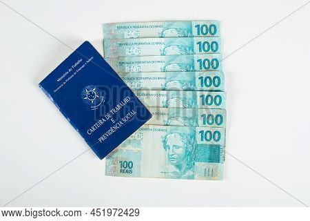 Brazilian Document Work And Social Security (carteira De Trabalho E Previdencia Social) With Brazili