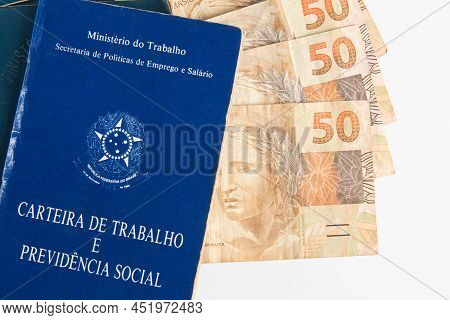 Brazilian Document Work And Social Security (carteira De Trabalho E Previdencia Social) With Brazili