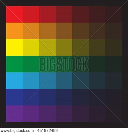 Modern Color Palette. Icon For Print Design. Fabric Pattern. Pastel Color. Vector Illustration. Stoc