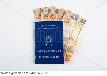 Brazilian Document Work And Social Security (carteira De Trabalho E Previdencia Social) With Brazili