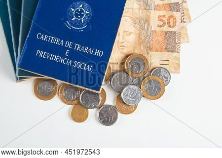 Brazilian Document Work And Social Security (carteira De Trabalho E Previdencia Social) With Brazili