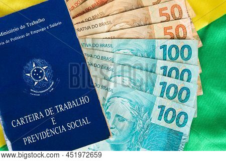 Brazilian Document Work And Social Security (carteira De Trabalho E Previdencia Social) With Brazili