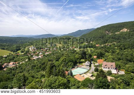 View From Somoska (somosko) Castle Located In Slovakia To Hungary