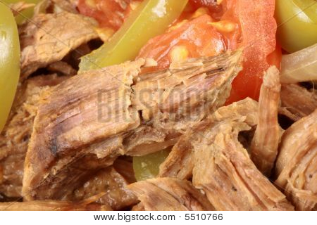 Mexican Beef Close Up
