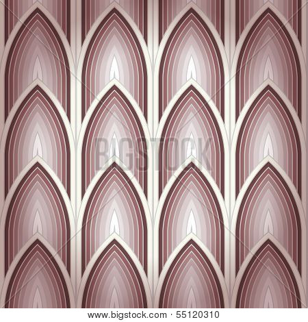 Seamless Gothic Background With Arches. Eps10