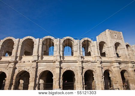 Roman Amphitheatre (circa 90 Ad). Arles, France