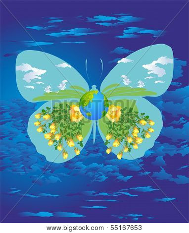 Spring butterfly,