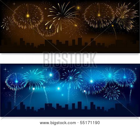 Fireworks Banner