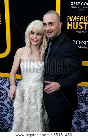 NEW YORK-DEC 8: Actors Taryn Manning (L) and Jay Giannone attend the 