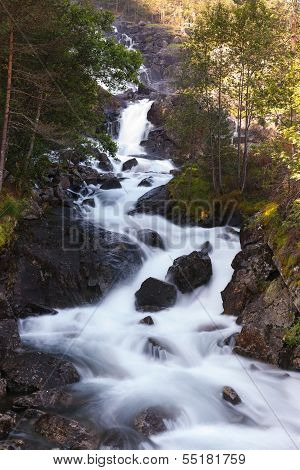 Langfoss waterfall, Norway