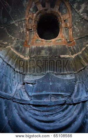 Interior of Daibutsu - The Great Buddha of Kotokuin Temple in Kamakura