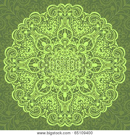 Flower Mandala. Abstract element for design