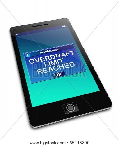 Overdraft Concept.