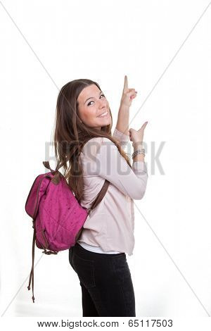 happy smart sales or business woman smiling