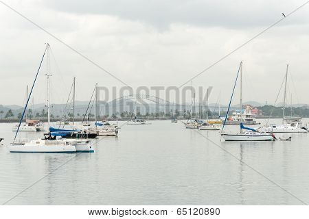 Sail Boats In Panama City, Panama