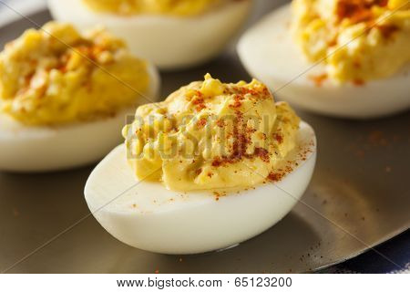 Healthy Deviled Eggs As An Appetizer