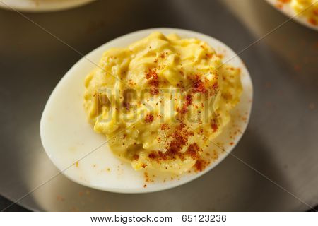 Healthy Deviled Eggs As An Appetizer