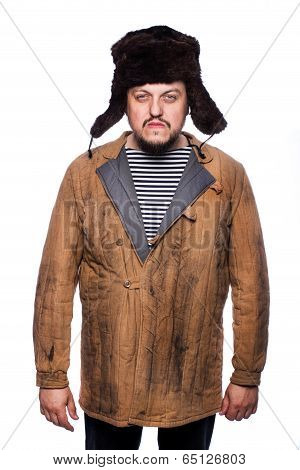 Angry russian look