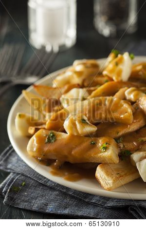 Unhealthy Delicious Poutine With French Fries