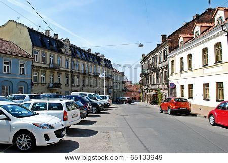 Uzupis District In Vilnius City On May
