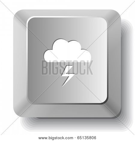 Storm. Vector computer key.