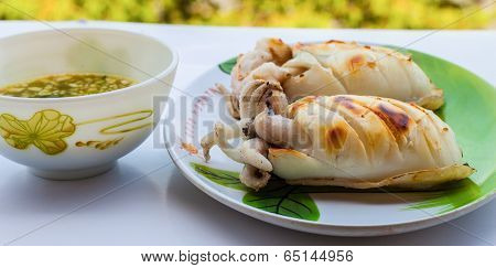 Big Grilled Squid