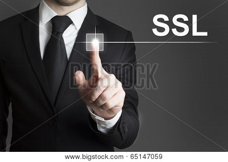 touchscreen ssl businessman