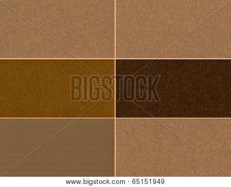 Set Of Brown Textures.
