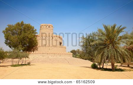 Famous Jahili fort in Al Ain oasis, United Arab Emirates