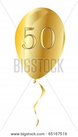 Golden Anniversary Balloon