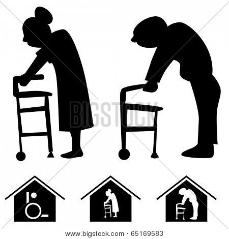 An image of nursing home icons.