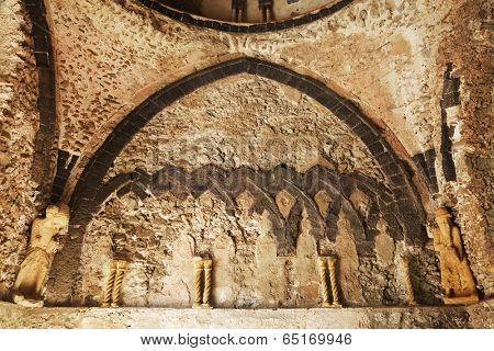Architectural detail in Ravello, Amalfi Coast, Italy, Europe