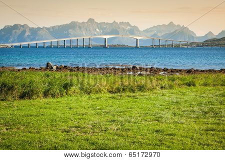 Bridge On The River In Norway