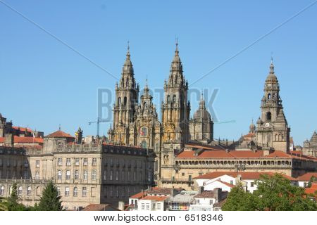 Panoramatické Santiago de Compostela