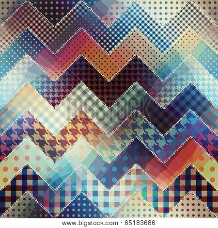 Chevron Patchwork Pattern.