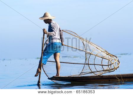 Fisherman, Inle Lake, Myanmar