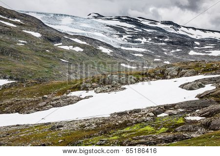 Veobrean Glacier Seen From Glittertind Mountain (jotunheimen National Park, Norway)