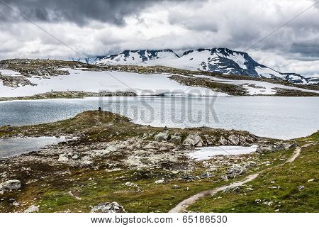 Veobrean Glacier Seen From Glittertind Mountain (jotunheimen National Park, Norway)