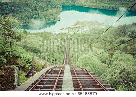 Old Abandoned Train On The Way To Trolltunga, Norway