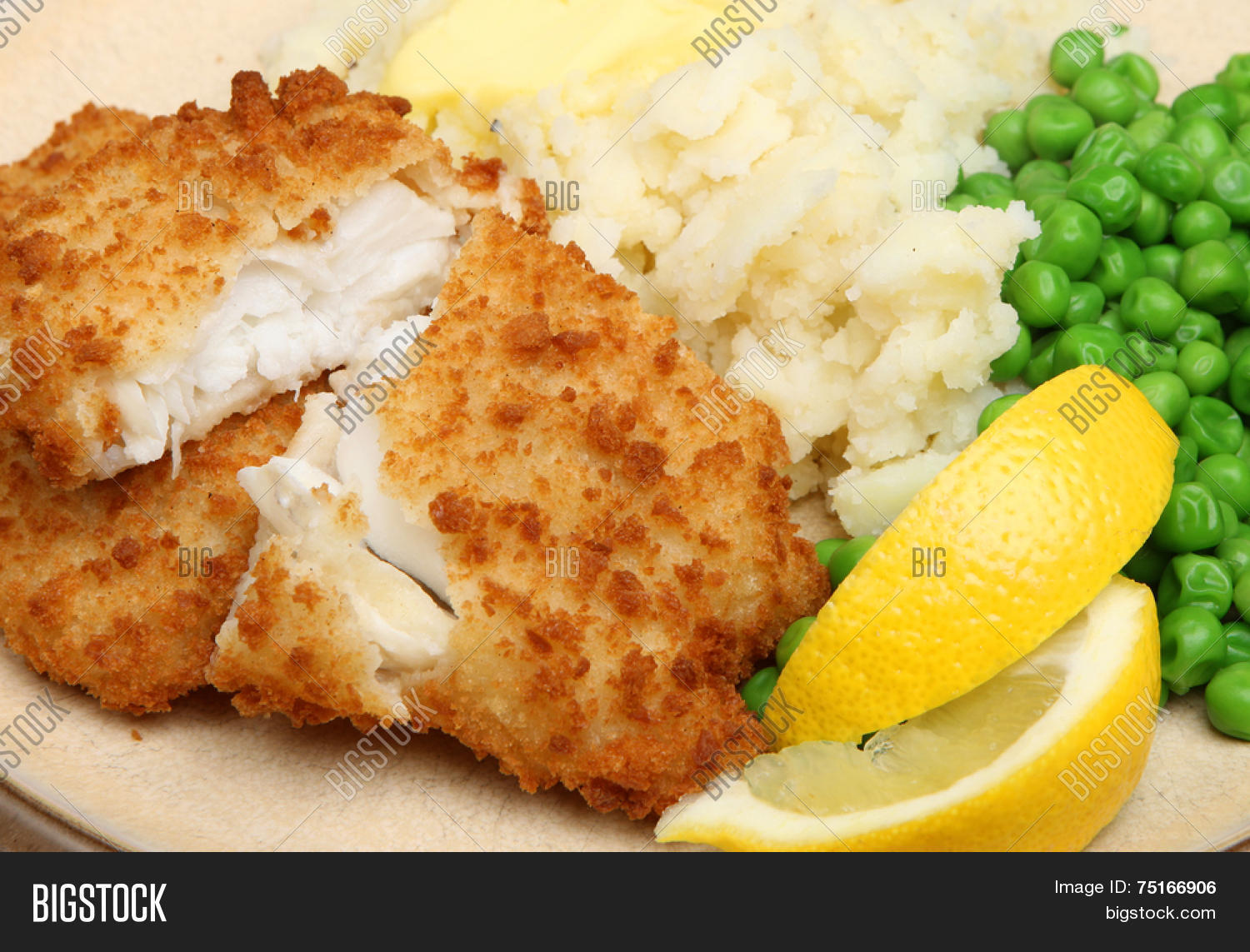 Breaded Haddock Fish Image & Photo (Free Trial) Bigstock