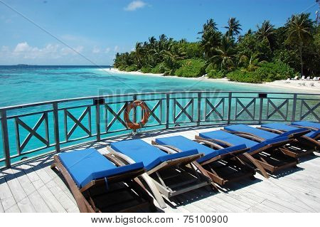 Sunbed At Timber Pier