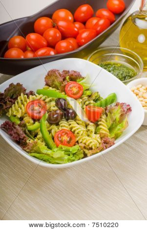 Italiaanse Fusilli Pasta Salade